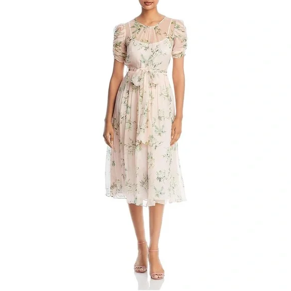Monique Lhuillier | Dresses | Monique Lhuillier Gathered Floral Print Georgette Midi Dress Size 8 New 545 | Poshmark Monique Lhuillier | Dresses | Monique Lhuillier Gathered Floral Print Georgette Midi Dress Size 8 New 545 | Poshmark